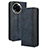 Leather Case Stands Flip Cover Holder BY4 for Realme 11 5G Blue