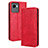 Leather Case Stands Flip Cover Holder BY4 for Realme C30 Red