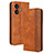 Leather Case Stands Flip Cover Holder BY4 for Realme GT Neo5 SE 5G Brown