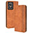 Leather Case Stands Flip Cover Holder BY4 for Realme GT2 Master Explorer Brown