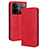 Leather Case Stands Flip Cover Holder BY4 for Realme GT3 5G Red