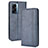 Leather Case Stands Flip Cover Holder BY4 for Realme Narzo 50 5G Blue