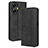 Leather Case Stands Flip Cover Holder BY4 for Realme Narzo N55 Black