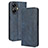 Leather Case Stands Flip Cover Holder BY4 for Realme Narzo N55 Blue