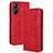 Leather Case Stands Flip Cover Holder BY4 for Realme V20 5G Red