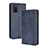 Leather Case Stands Flip Cover Holder BY4 for Samsung Galaxy A03s Blue