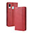 Leather Case Stands Flip Cover Holder BY4 for Samsung Galaxy A20 Red