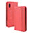 Leather Case Stands Flip Cover Holder BY4 for Samsung Galaxy A21 SC-42A Red