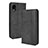 Leather Case Stands Flip Cover Holder BY4 for Samsung Galaxy A22 5G SC-56B Black