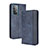 Leather Case Stands Flip Cover Holder BY4 for Samsung Galaxy A52 4G Blue