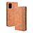 Leather Case Stands Flip Cover Holder BY4 for Samsung Galaxy A71 4G A715 Brown