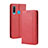 Leather Case Stands Flip Cover Holder BY4 for Samsung Galaxy M30 Red