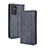 Leather Case Stands Flip Cover Holder BY4 for Samsung Galaxy M34 5G Blue