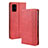 Leather Case Stands Flip Cover Holder BY4 for Samsung Galaxy M51 Red