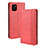 Leather Case Stands Flip Cover Holder BY4 for Samsung Galaxy M60s Red