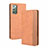 Leather Case Stands Flip Cover Holder BY4 for Samsung Galaxy S20 Lite 5G Brown