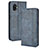 Leather Case Stands Flip Cover Holder BY4 for Samsung Galaxy XCover 6 Pro 5G Blue