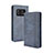 Leather Case Stands Flip Cover Holder BY4 for Sharp Aquos R6 Blue