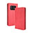 Leather Case Stands Flip Cover Holder BY4 for Sharp Aquos R6 Red