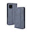 Leather Case Stands Flip Cover Holder BY4 for Sharp Aquos Sense6 Blue