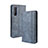 Leather Case Stands Flip Cover Holder BY4 for Sony Xperia 1 II Blue