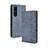 Leather Case Stands Flip Cover Holder BY4 for Sony Xperia 1 III Blue