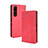 Leather Case Stands Flip Cover Holder BY4 for Sony Xperia 1 III Red