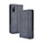 Leather Case Stands Flip Cover Holder BY4 for Sony Xperia Ace II Blue