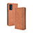 Leather Case Stands Flip Cover Holder BY4 for Vivo iQOO 7 India 5G Brown