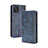 Leather Case Stands Flip Cover Holder BY4 for Vivo iQOO U3 5G Blue