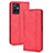 Leather Case Stands Flip Cover Holder BY4 for Vivo iQOO Z6 5G Red