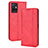 Leather Case Stands Flip Cover Holder BY4 for Vivo T1 5G India Red