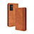 Leather Case Stands Flip Cover Holder BY4 for Vivo V23e 5G Brown