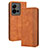 Leather Case Stands Flip Cover Holder BY4 for Vivo V25e