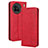 Leather Case Stands Flip Cover Holder BY4 for Vivo X90 5G Red