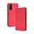 Leather Case Stands Flip Cover Holder BY4 for Vivo Y12A Red