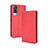 Leather Case Stands Flip Cover Holder BY4 for Vivo Y31 (2021) Red