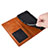Leather Case Stands Flip Cover Holder BY4 for Vivo Y35 4G