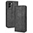 Leather Case Stands Flip Cover Holder BY4 for Vivo Y72t Black