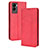 Leather Case Stands Flip Cover Holder BY4 for Vivo Y72t Red