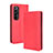 Leather Case Stands Flip Cover Holder BY4 for Xiaomi Mi 10S 5G Red