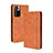 Leather Case Stands Flip Cover Holder BY4 for Xiaomi Mi 11i 5G (2022) Brown