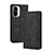 Leather Case Stands Flip Cover Holder BY4 for Xiaomi Mi 11X 5G Black