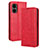 Leather Case Stands Flip Cover Holder BY4 for Xiaomi Poco M4 5G Red