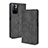 Leather Case Stands Flip Cover Holder BY4 for Xiaomi Poco M4 Pro 5G Black