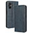 Leather Case Stands Flip Cover Holder BY4 for Xiaomi Poco M5 4G Blue