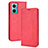 Leather Case Stands Flip Cover Holder BY4 for Xiaomi Redmi 10 5G Red