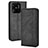 Leather Case Stands Flip Cover Holder BY4 for Xiaomi Redmi 10 Power Black