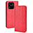 Leather Case Stands Flip Cover Holder BY4 for Xiaomi Redmi 10 Power Red