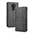 Leather Case Stands Flip Cover Holder BY4 for Xiaomi Redmi 10X 4G Black